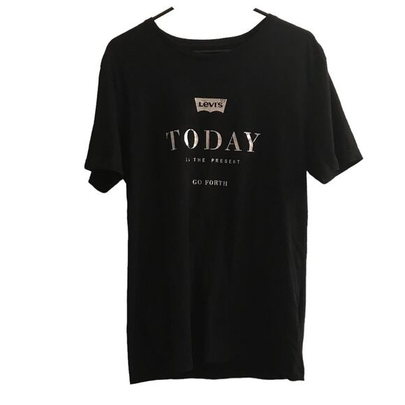 Levi's Today Is The Present Go Forth T-shirt Size Medium - Picture 1 of 8